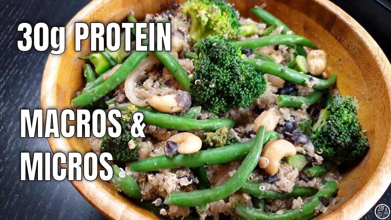 Quinoa and Veggie Bowl | EASY HIGH PROTEIN VEGAN MEAL PREP