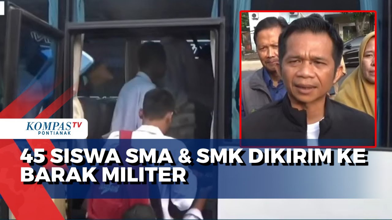 45 Siswa SMA & SMK Dikirim Ke Barak Militer Untuk Jalani Pembinaan