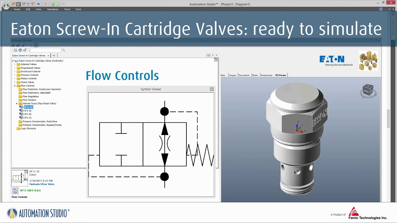 Automation Studio&trade; - Eaton Screw In Cartrige Valves Catalogue