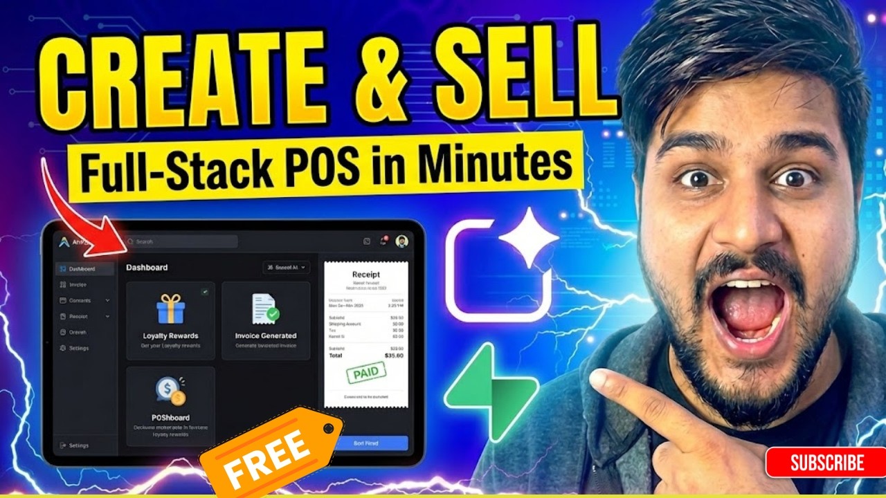 Google AI Studio + Supabase Tutorial To Create Full Stack App FREE ( NO CODE) 