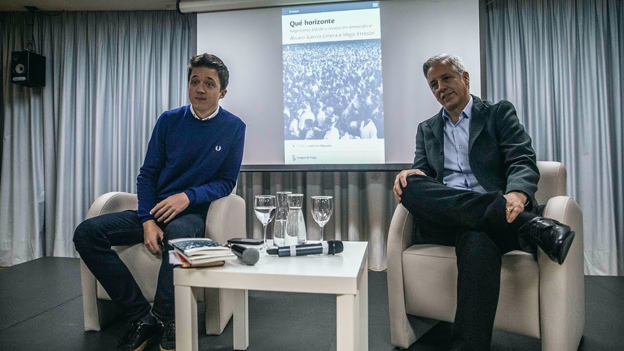 Presentación de 'Qué Horizonte'. Álvaro García Linera e Íñigo Errejón.