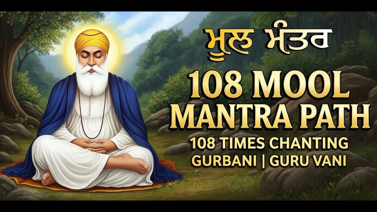 108 मूल मंत्र पाठ  गुरू वाणी ||108 ਮੂਲ ਮੰਤਰ ਪਾਠ ਗੁਰੂ ਵਾਣੀ 108 Times Chanting of Mool Mantra Gurbani