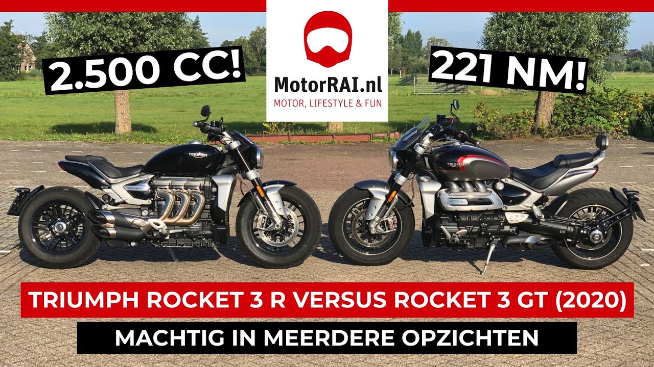 Triumph Rocket 3 R versus Rocket 3 GT (2020) - Test MotorRAI.nl - MotorRAI TV