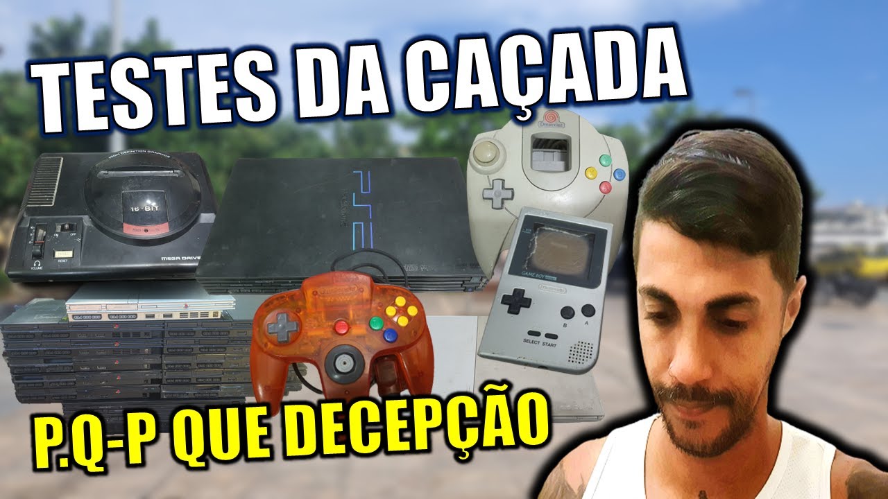 CAÇADA GAMER TESTANDO O LOTE GIGANTE QUE PEGUEI NA FEIRA DO ROLO 12 PS2 PS2 FAT CONTROLES E MAIS.
