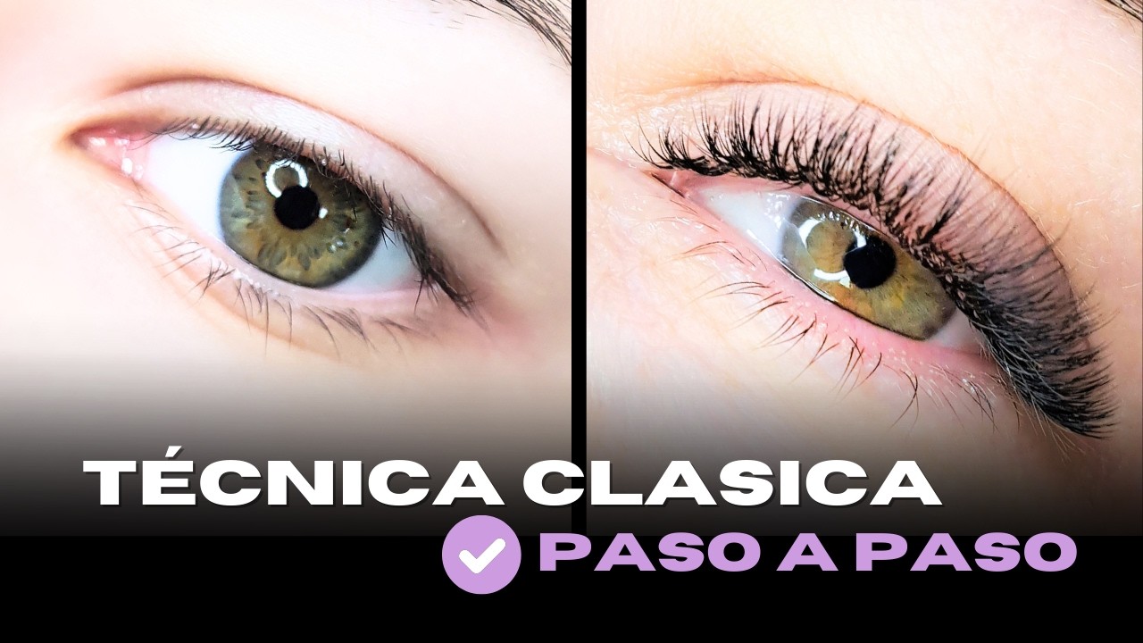 Aprende a realizar extensiones de pestañas clásicas pelo a pelo | Clase completa