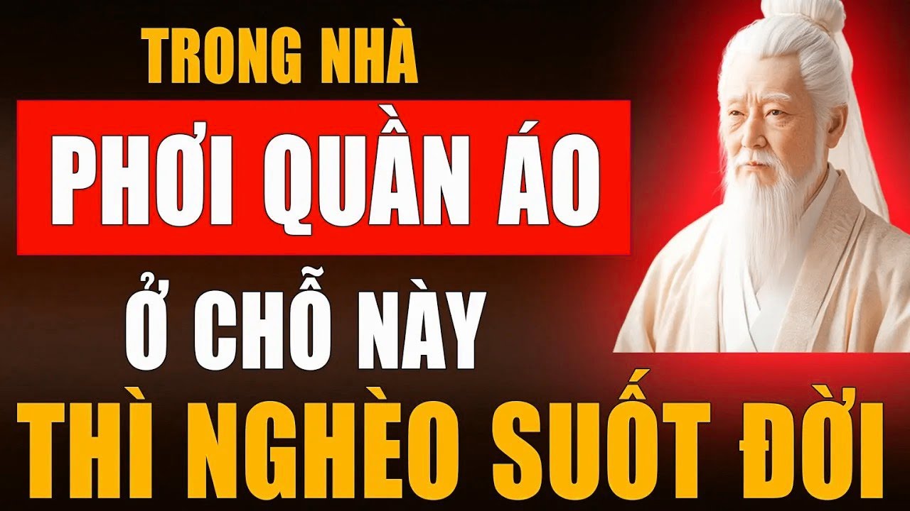 6 vị trí cấm kỵ phơi quần áo trong nhà – Cổ nhân dạy, tránh để mất phúc khí gia đình