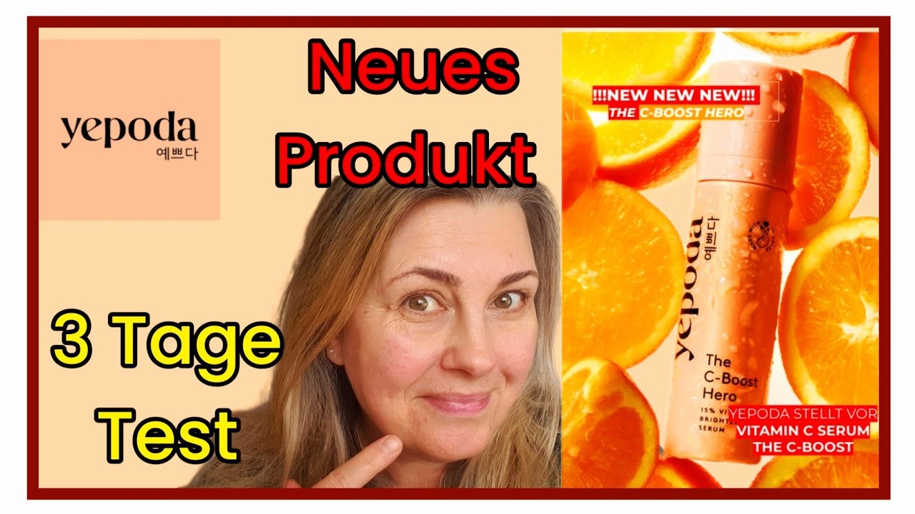 Vitamin C Hero Boost Yepoda und 3 Tage Test nur Yepoda Produkte Skincare Anti Aging