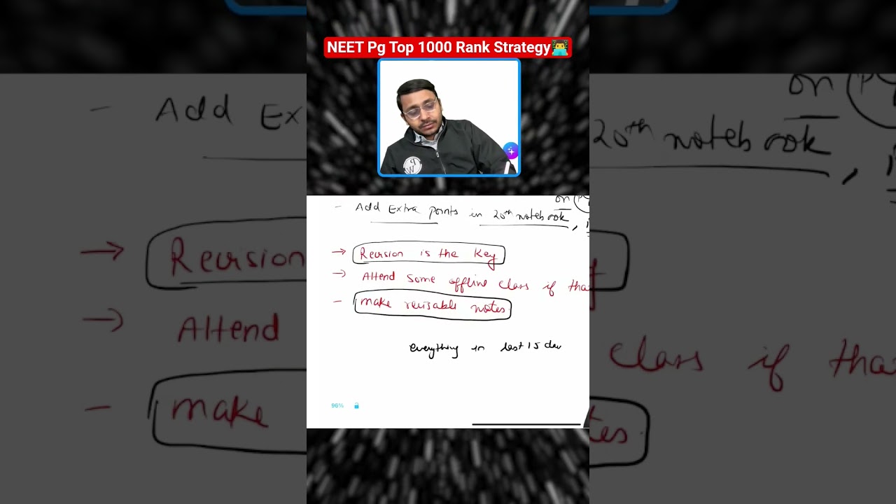REAL Secret to Top 1000 Rank! 🏆 NEET PG Strategy #medicalnotes #studysmart #pgprep #mbbsmotivation