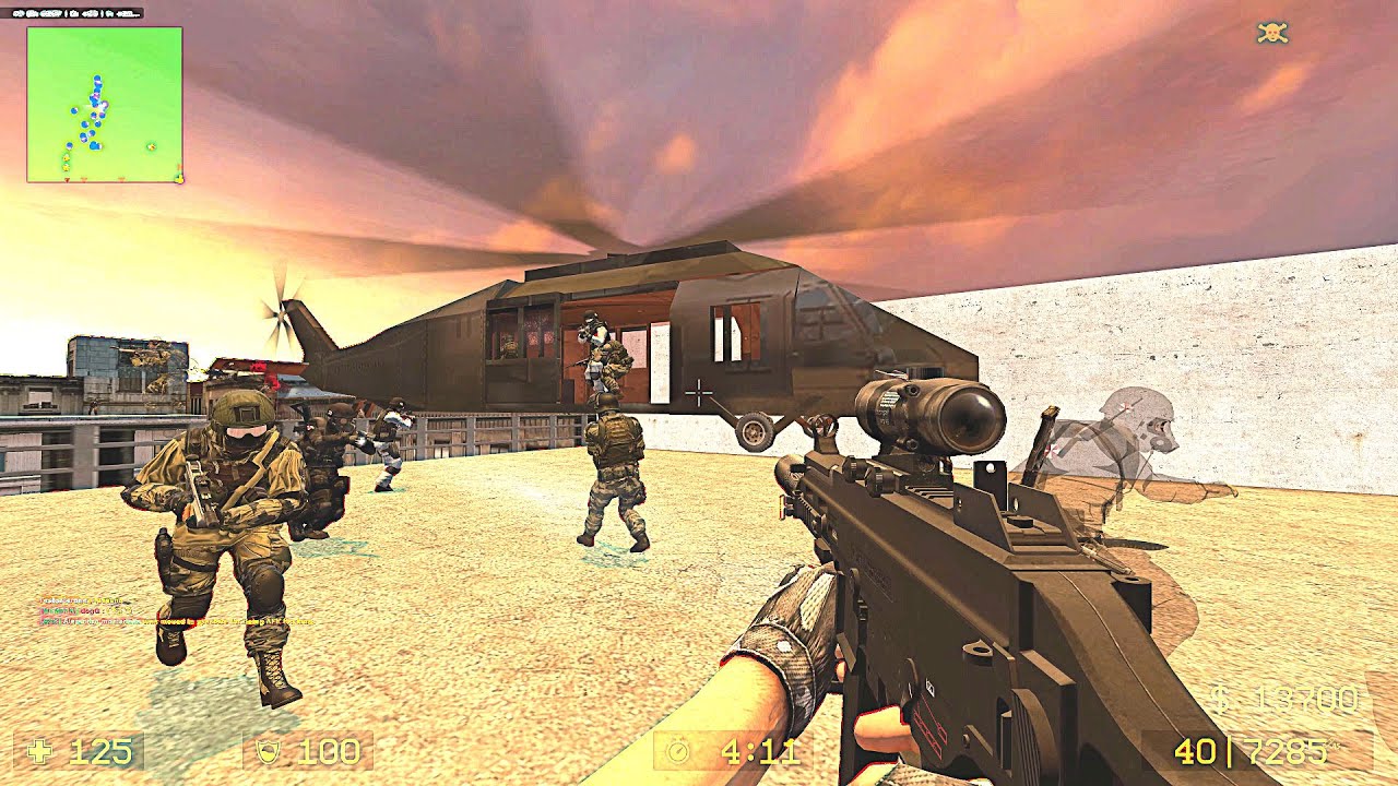 CSS: Zombie Escape Mod - ze_ATIX_Helicopter_i3D_c1 EPIC FAIL AND WIN on Unloze