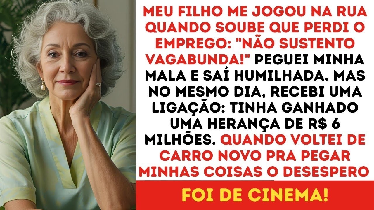 'Sai da minha casa, desempregada' meu filho gritou me expulsando depois que perdi o emprego, então