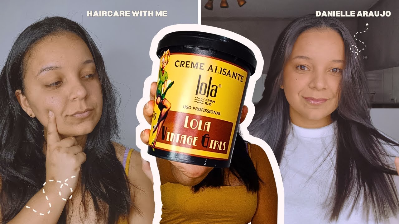 RETOQUE DE RAIZ 💇🏻‍♀️/ CREME ALISANTE LOLA ✨😊 | DanielleAraujo