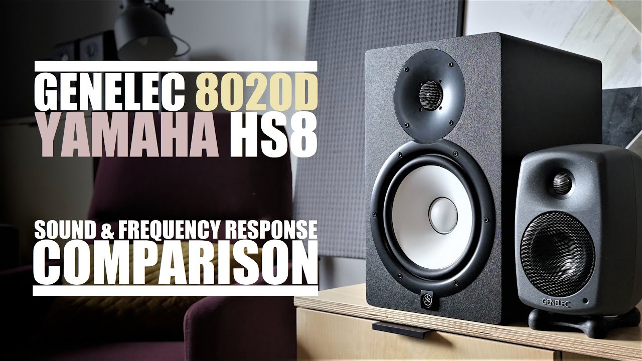Genelec 8020D vs Yamaha HS8  ||  Sound & Frequency Response Comparison