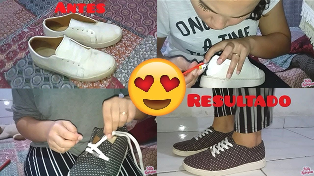 Costumização de Tênis com TECIDO