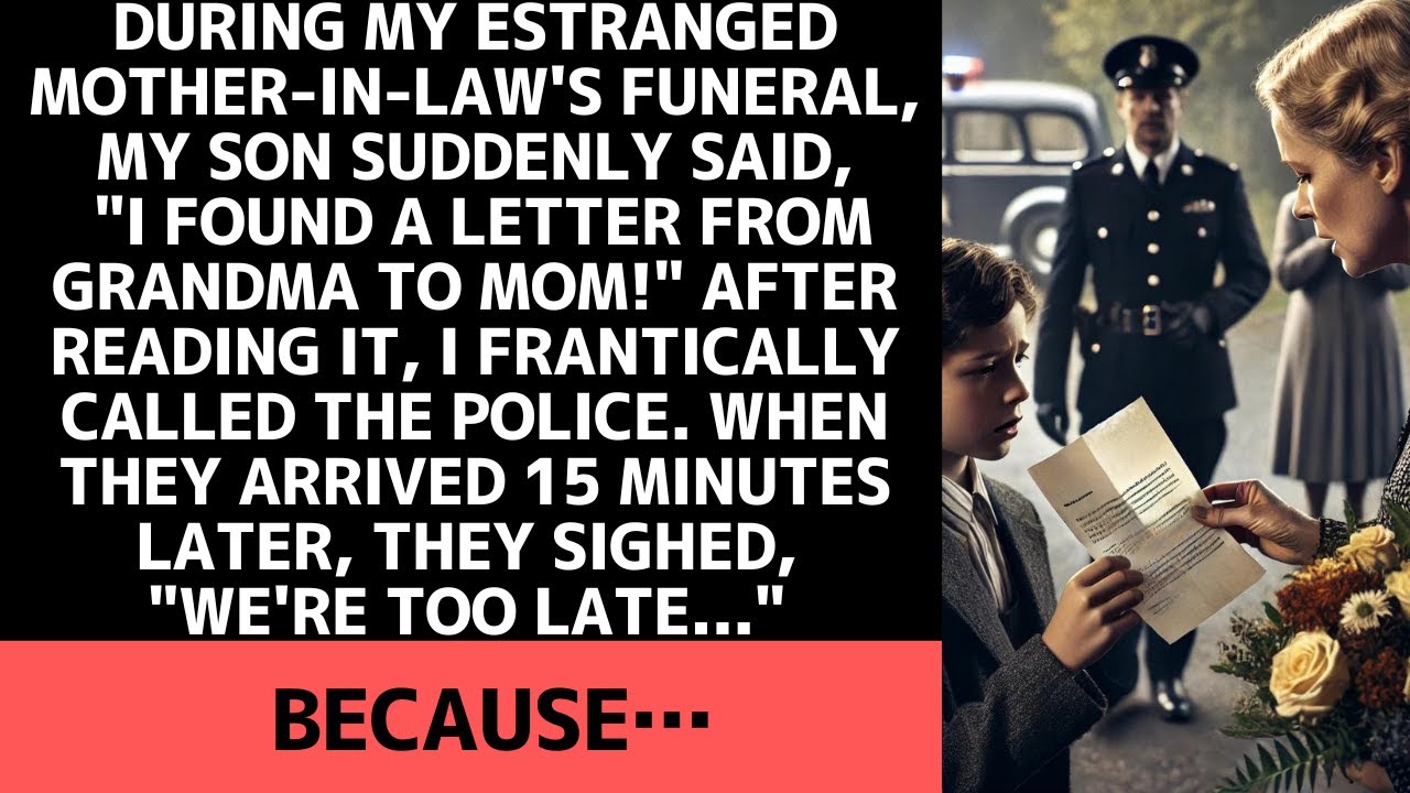 A letter from my late mother-in-law revealed a shocking truth. I called the police, but…