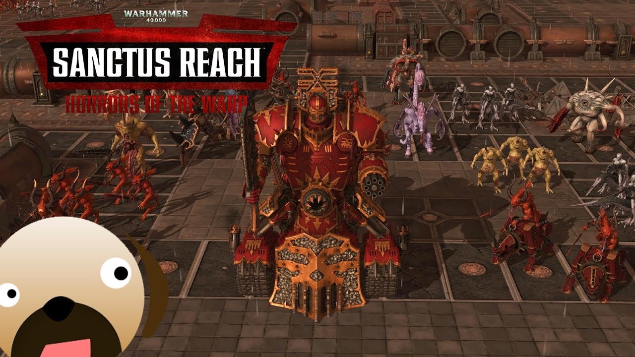 NEW DLC FACTION! CHAOS DEMONS VS IMPERIAL GUARD - SANCTUS REACH GAMEPLAY