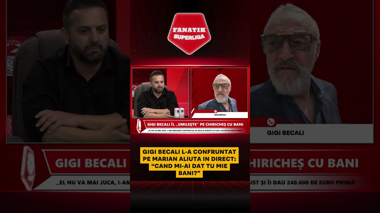 Gigi Becali l-a confruntat pe Marian Aliuta in direct: &ldquo;Cand mi-ai dat tu mie bani?&rdquo;