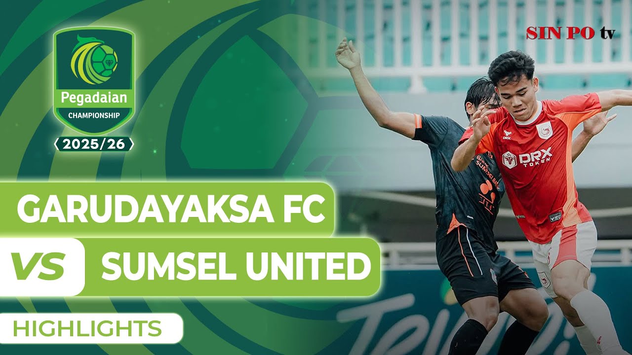 Garudayaksa FC VS Sumsel United - Highlights | Pegadaian Championship 2025/26 #Pekan9
