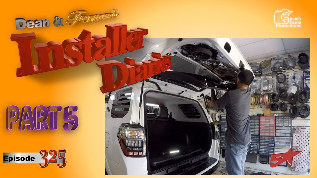 2020 4 Runner rear door speakers go in Installer Diaries 325 part 5