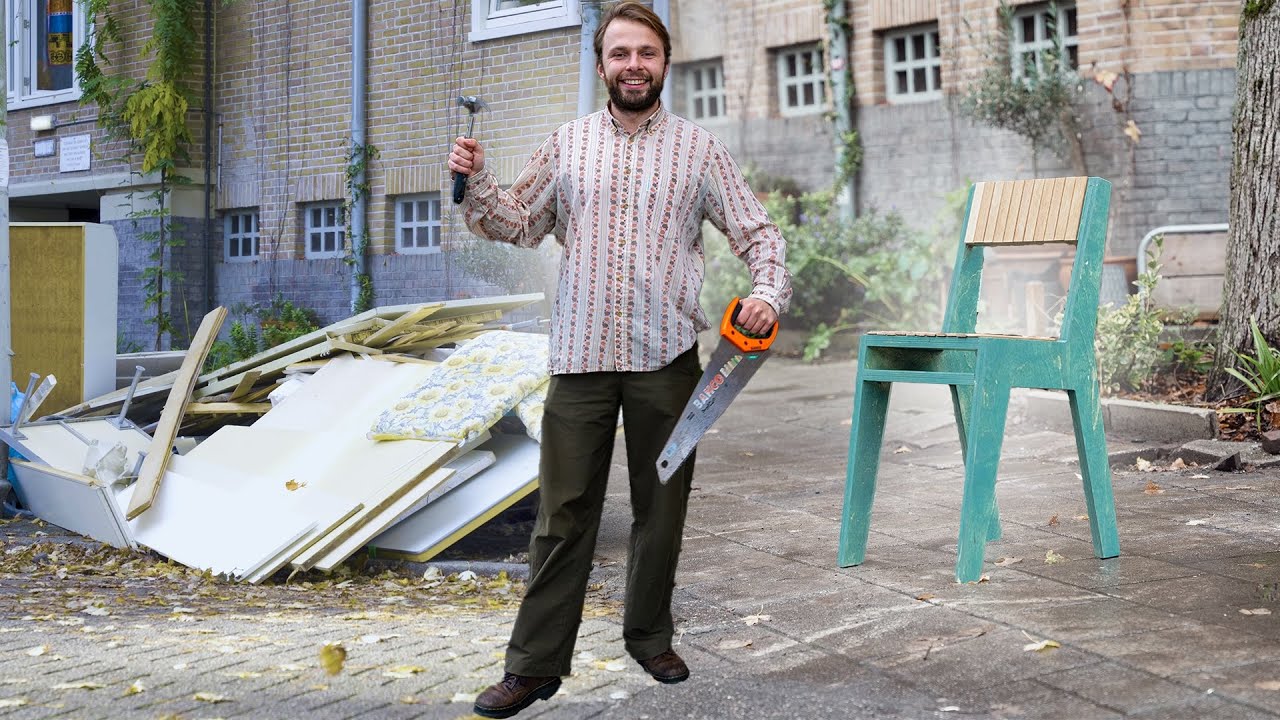 Van Dump Naar Design: Wij Maakten Een Stoel Van Grofvuil En Gaven Deze Weg