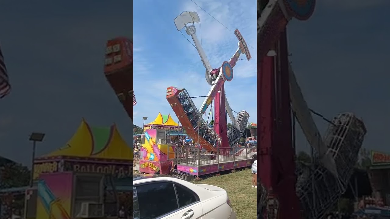 Skyfall ride at the Chesapeake fair/jubilee part 2. #skyfall #fair.