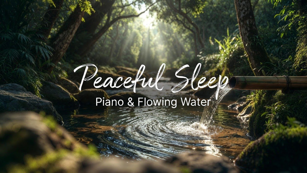 Healing Piano with Gentle Stream River 🌿 Relaxing Music for Anxiety Relief