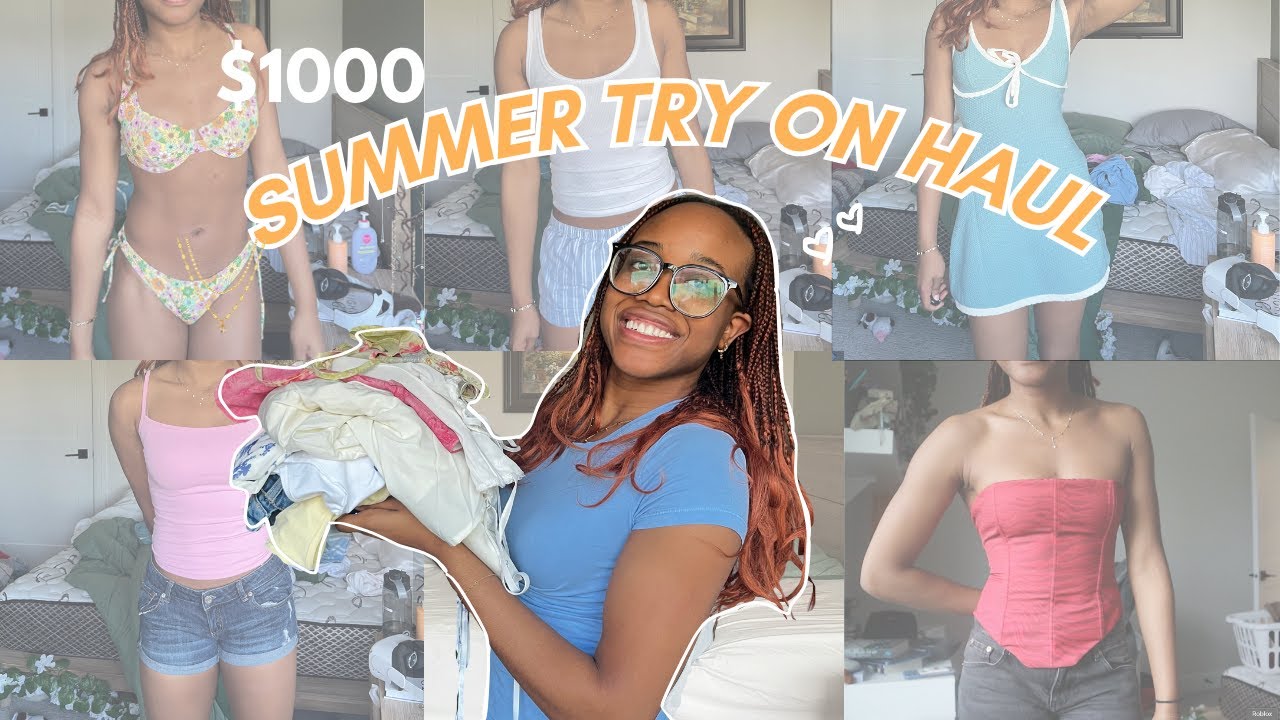 SPRING/SUMMER TRY-ON HAUL |👙 bikinis, shorts, dresses, corsets +