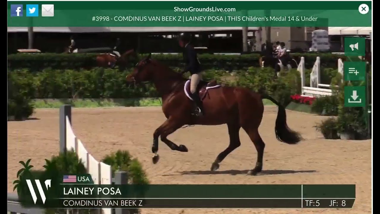 Comdinus Van Beek Z & Lainey Posa THIS Children’s Medal 14& U (Score: 86)