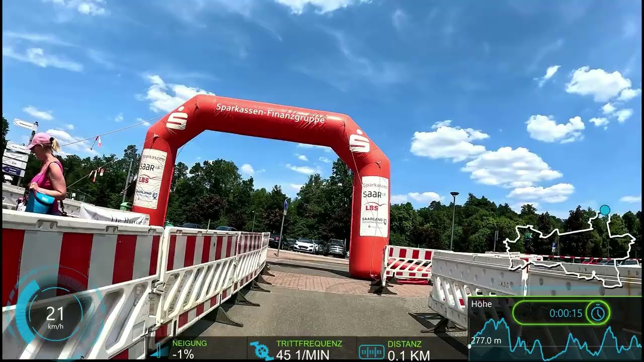 Neunkirchen MTB Track #1 Indoor Cycling Workout Saarland Germany Garmin 4K Video