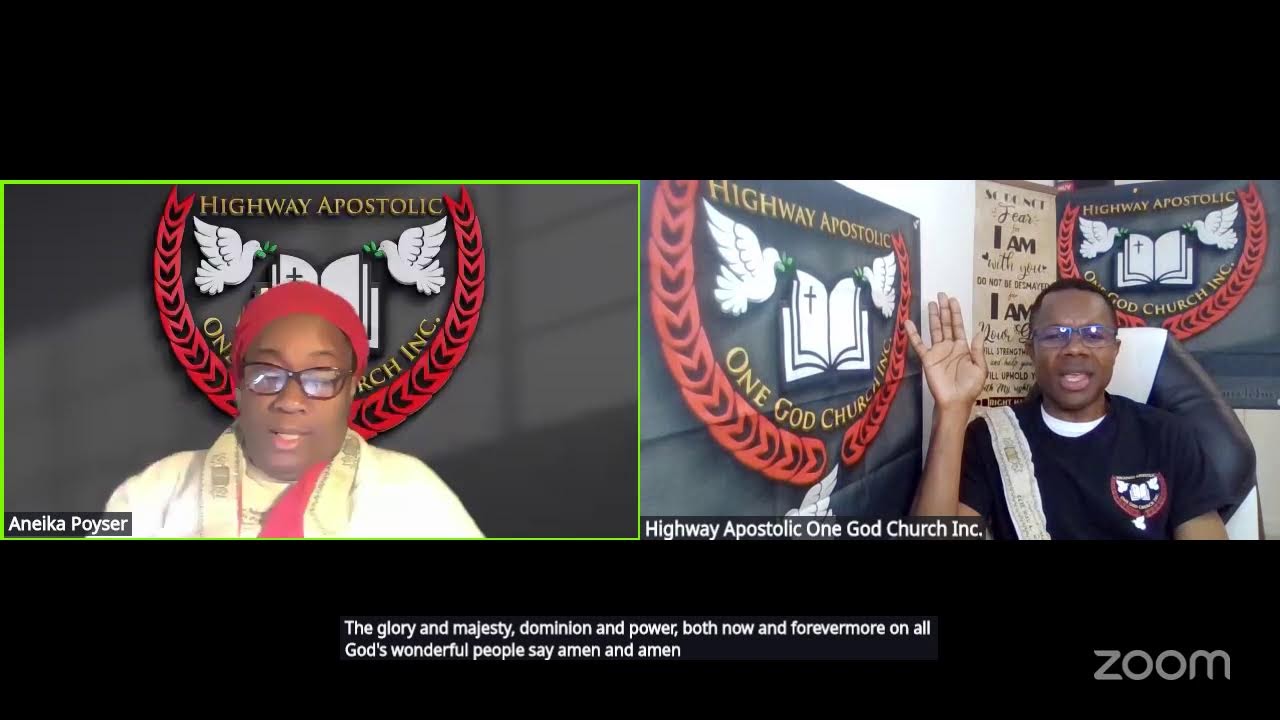 Highway Apostolic One God Church Inc,(P-F-G) PRAYING FASTING and GIVING,🕊🕊🕊