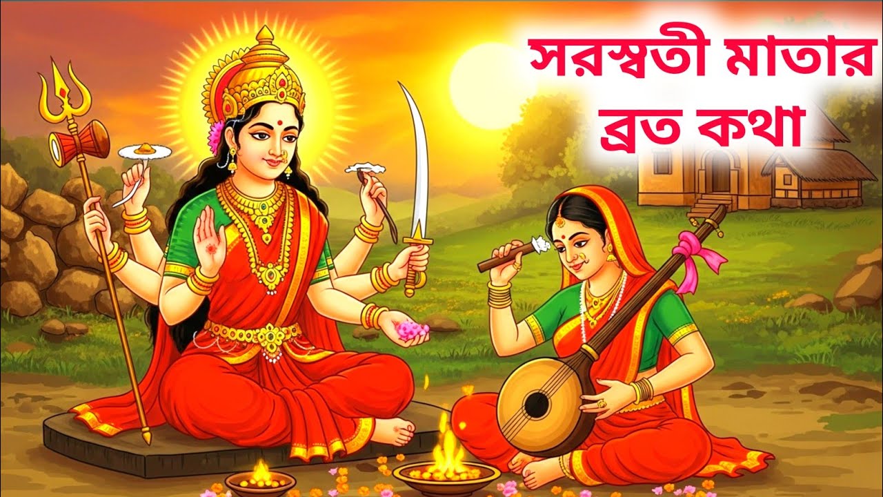 সরস্বতী মায়ের কথা | Saraswati Mata Ki Katha | বসন্ত পঞ্চমীর কথা | Basant Panchami Ki Katha | Bhakti