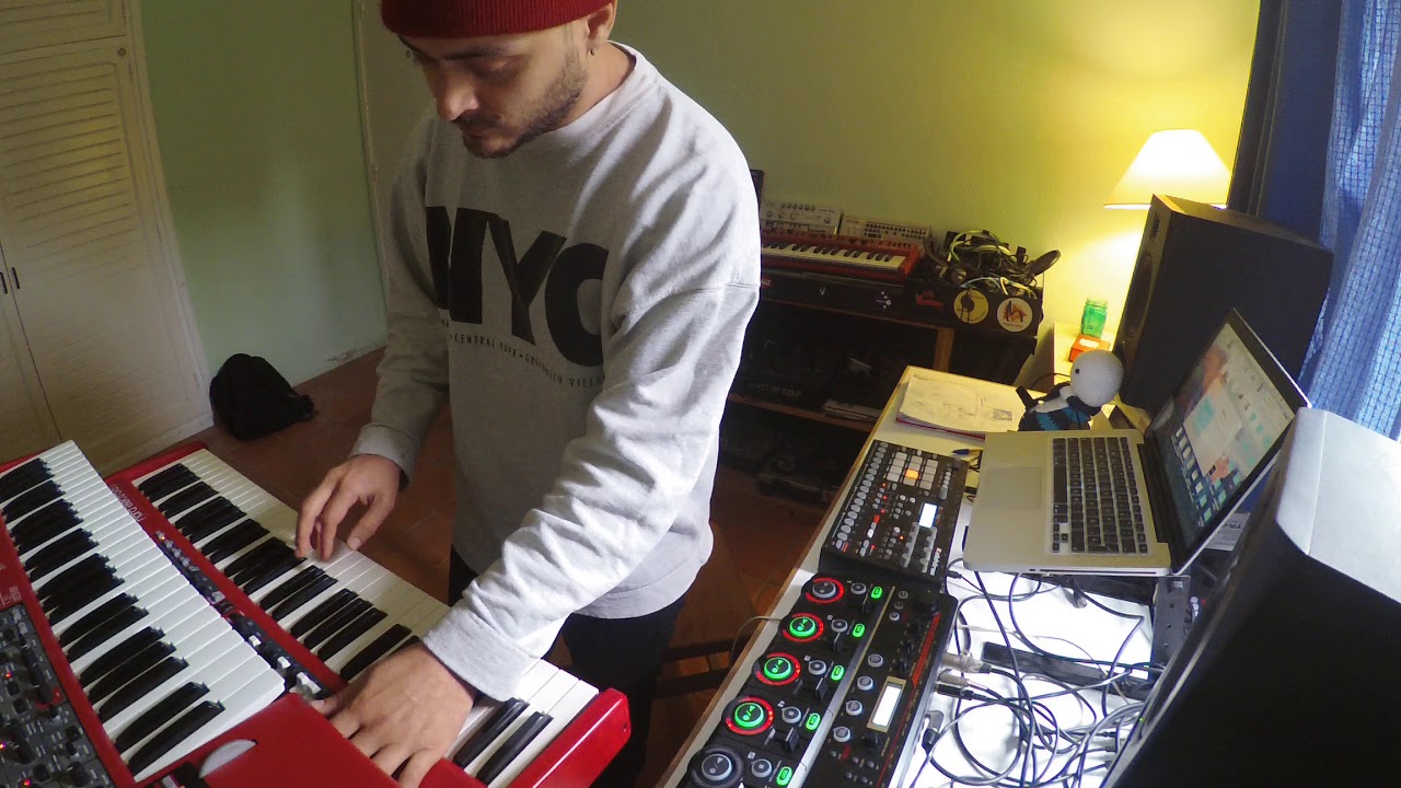 Chelu Garcia , Boss RC-505 Live Looping IBIZA home studio Jams  #Rc505 #livelooping #Chelugarcia