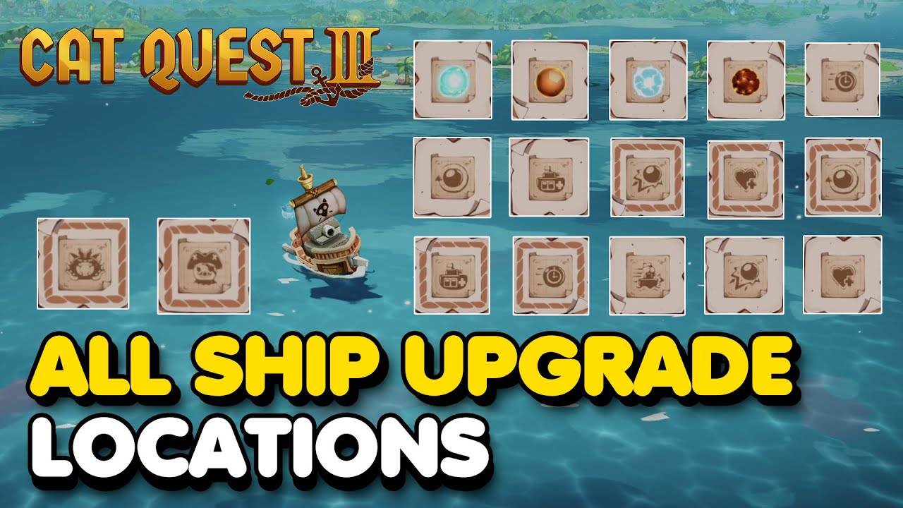 Cat Quest 3 - All Ship Upgrade Locations (Ship Mewster Trophy Guide)