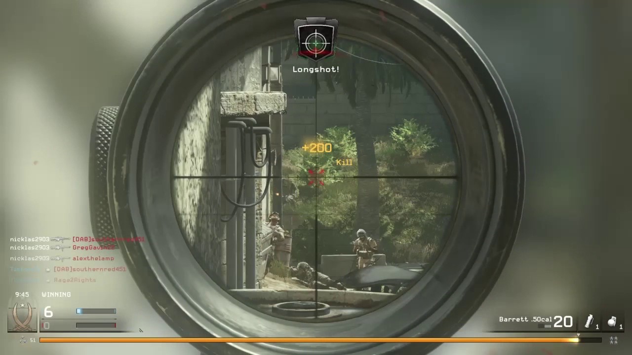 Call of Duty MWR Barrett QUADFEED!