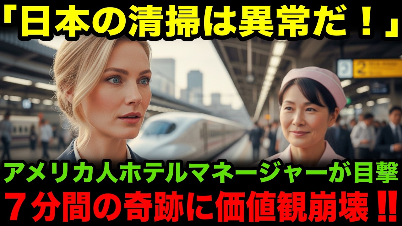 【海外の反応】「清掃なんて底辺の仕事だ」完璧すぎる日本の清掃技術にアメリカ人ホテルマネージャー価値観崩壊！