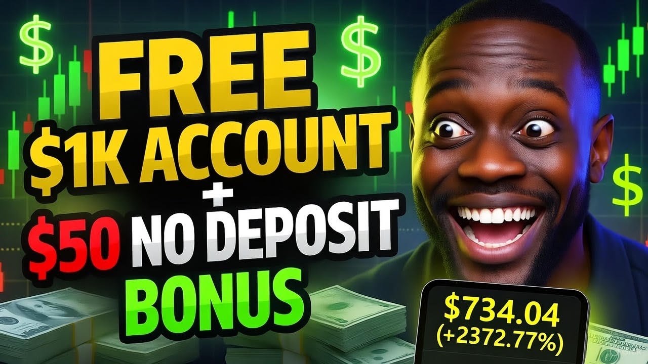 Free $1,000 Prop Firm + $50 No Deposit Bonus | No KYC, IWithdrawal Proof | Forex No Deposit 2026