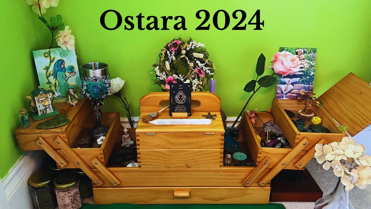 ostara altar tour 2024! 🌷🧹