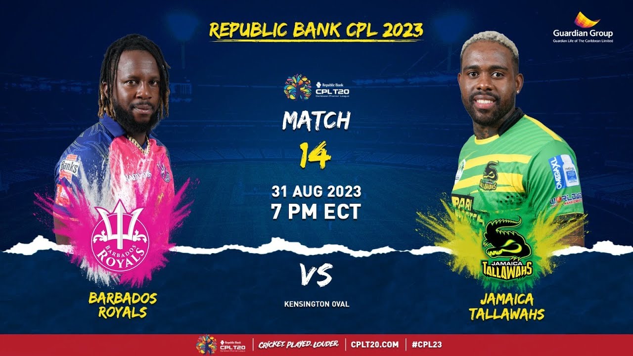 LIVE | Barbados Royals vs Jamaica Tallawahs | CPL 2023
