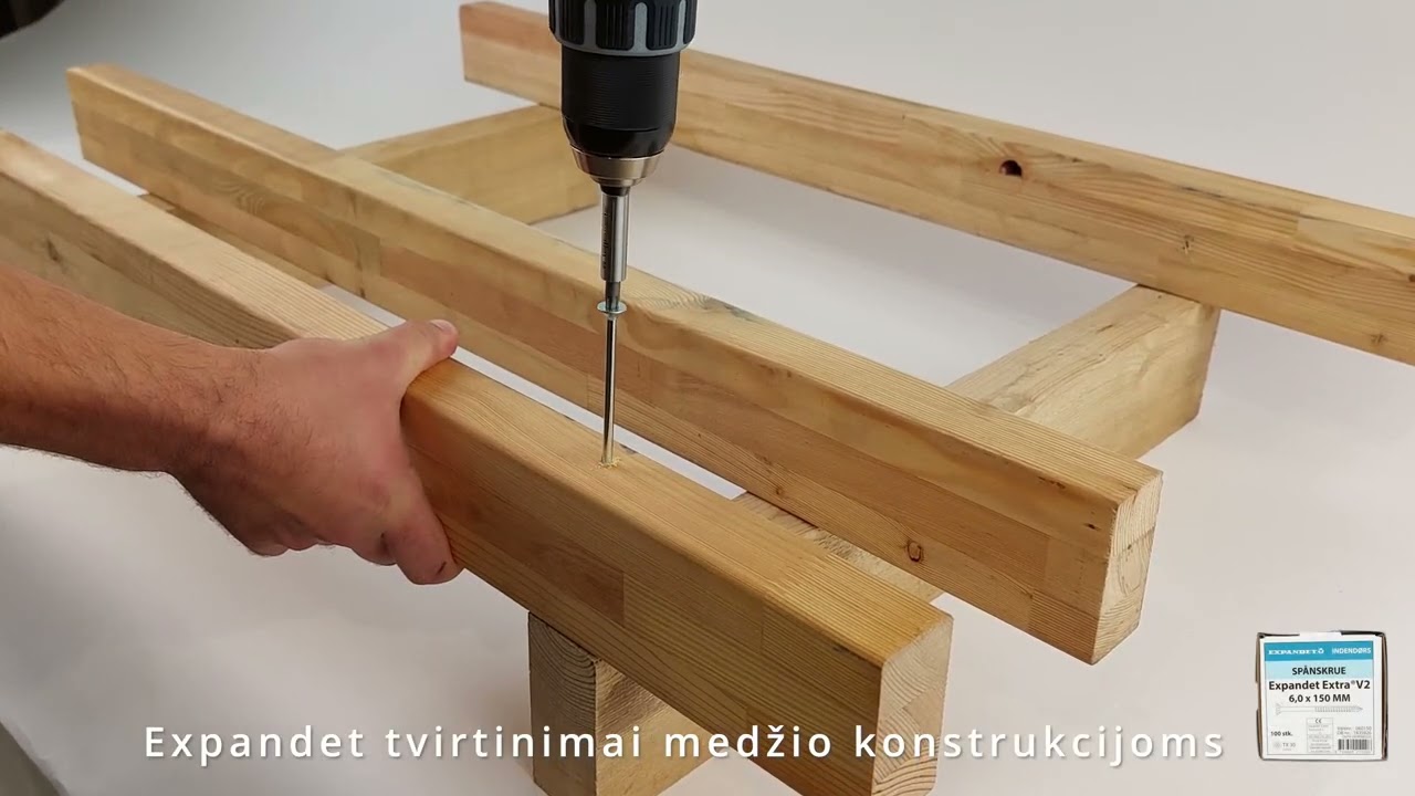 Expandet tvirtinimai medžio konstrukcijoms, cinkuoti | MDS Terasos