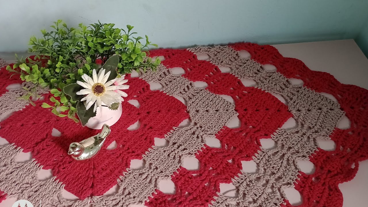 Trilho de Mesa Estações/ Super rápido de fazer🧶🧶🧶🧶🧶🧶🧶🧶.