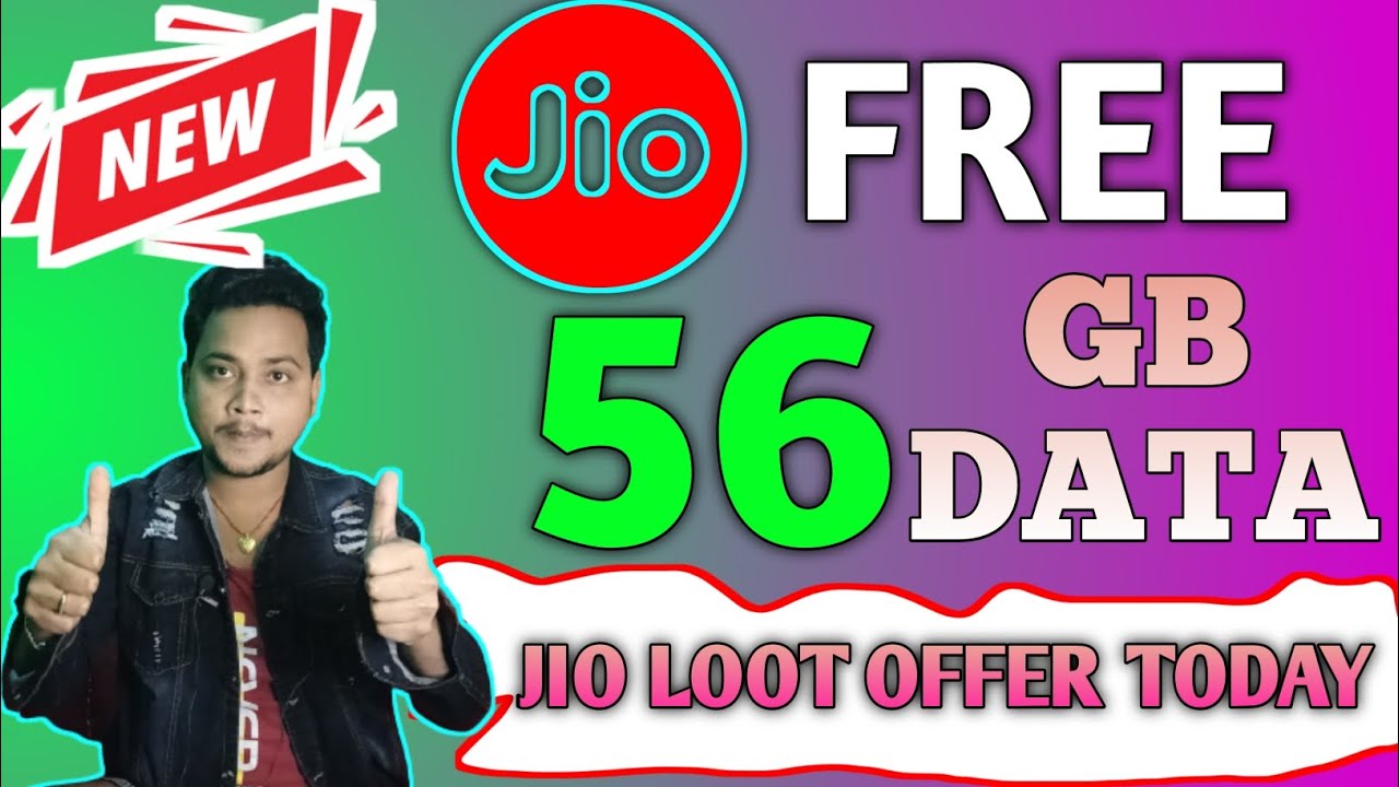 jio free 56gb data today | jio new offer today | jio free data today