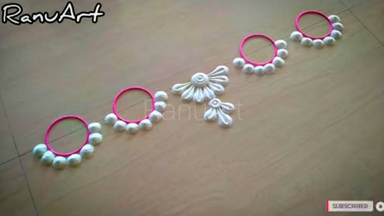 3 Easy Border Design For New Year 2021/Easy Border Rangoli/Easy Border Kolam/Easy Border Muggulu