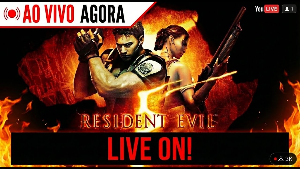 🔴 VAMO ZERAR? RESIDENTE EVIL 5 (RYZEN 7 5700X - RX580 8G)