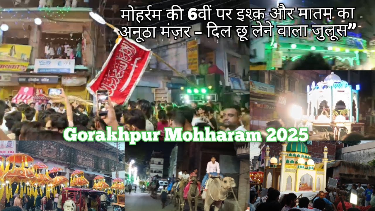 गोरखपुर मोहर्रम की 6वीं का जुलूस/Gorakhpur Mohharam2050