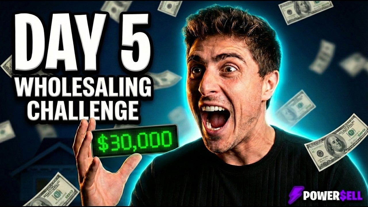 🔴 LIVE: Day 5 — It's Working | $0 → $10K Wholesaling Challenge