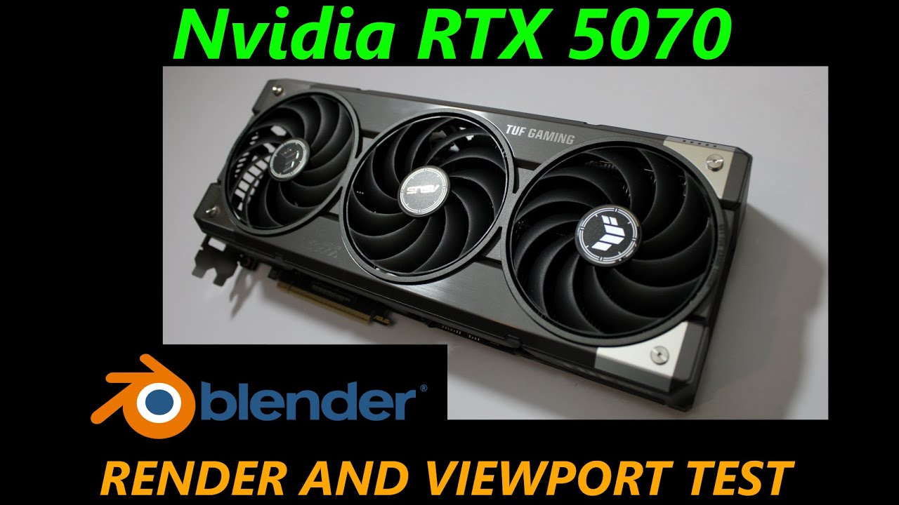 Производительность рендеринга и области просмотра RTX 5070 в Blender 3D