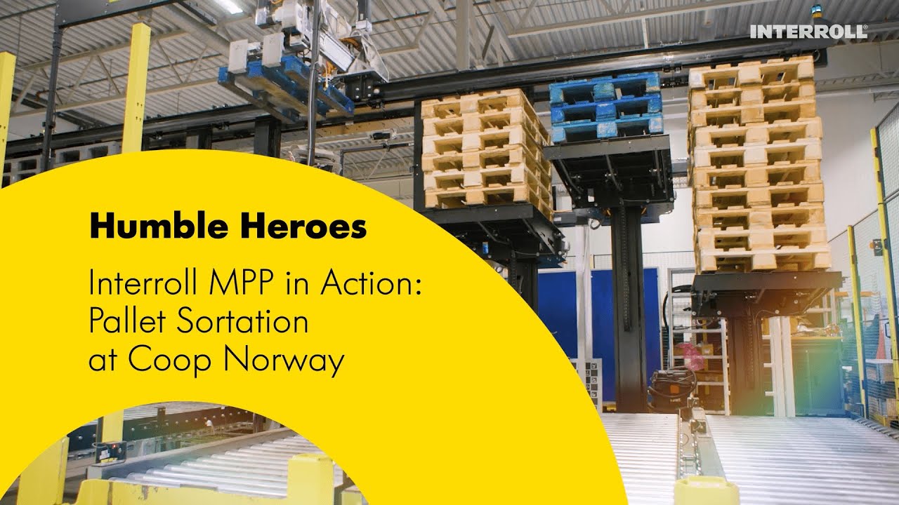 Humble Heroes. Interroll MPP in action: Pallet sortation at Coop Norway