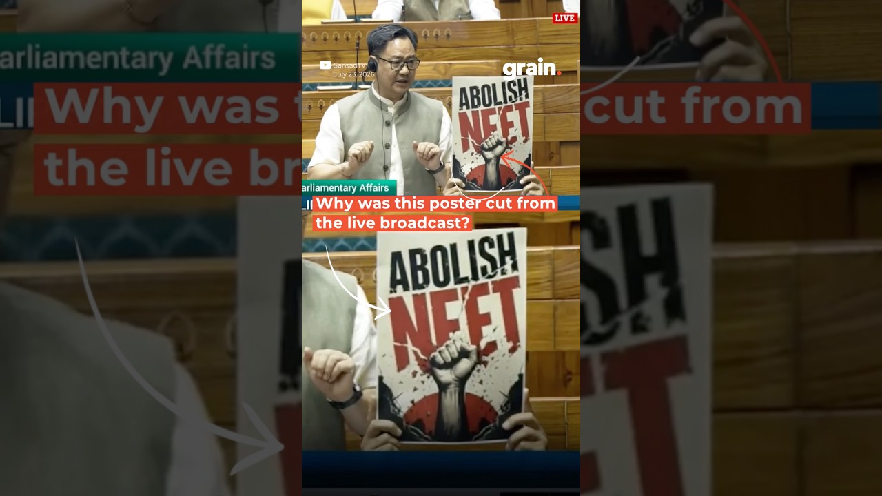 Why Was the Protest Poster Cut From Parliament&rsquo;s Live Broadcast?