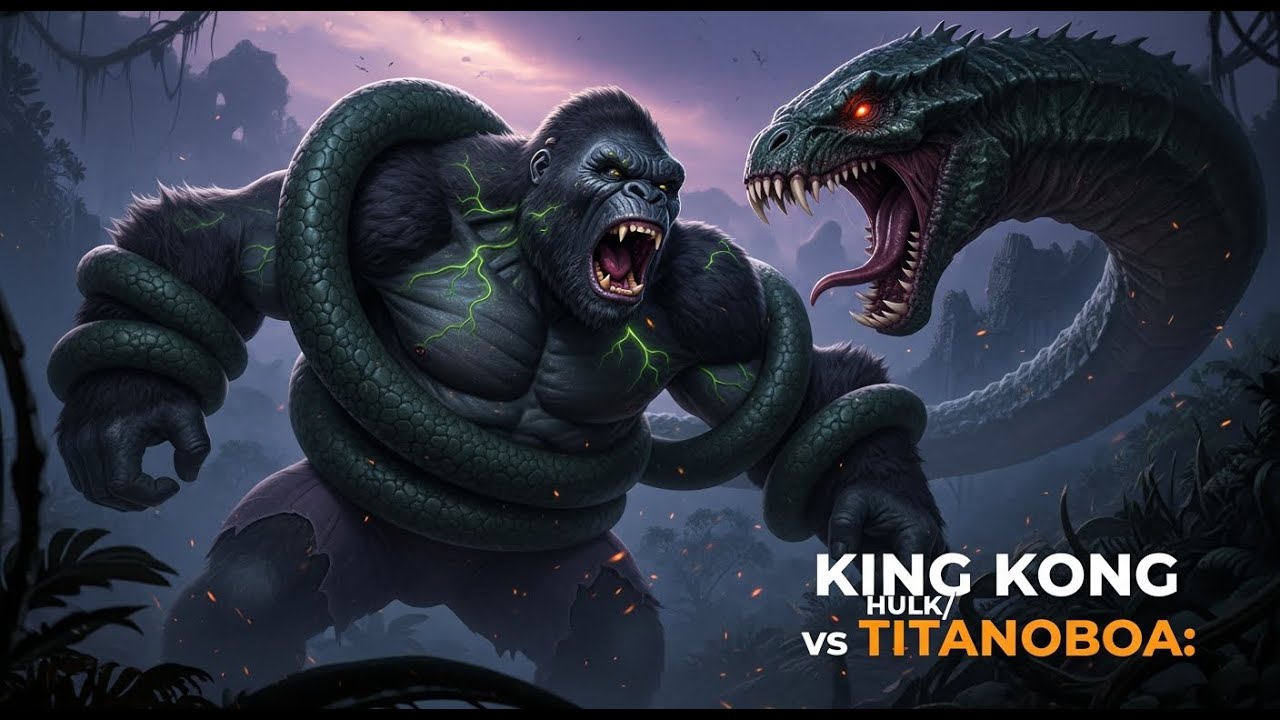 top 5 reasons why king kong hulk vs titanoboa is the monster fight of the century