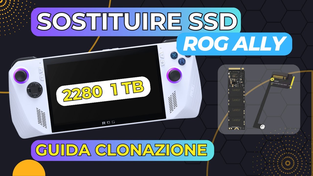 Sostituire ssd rog ally senza perdere dati
