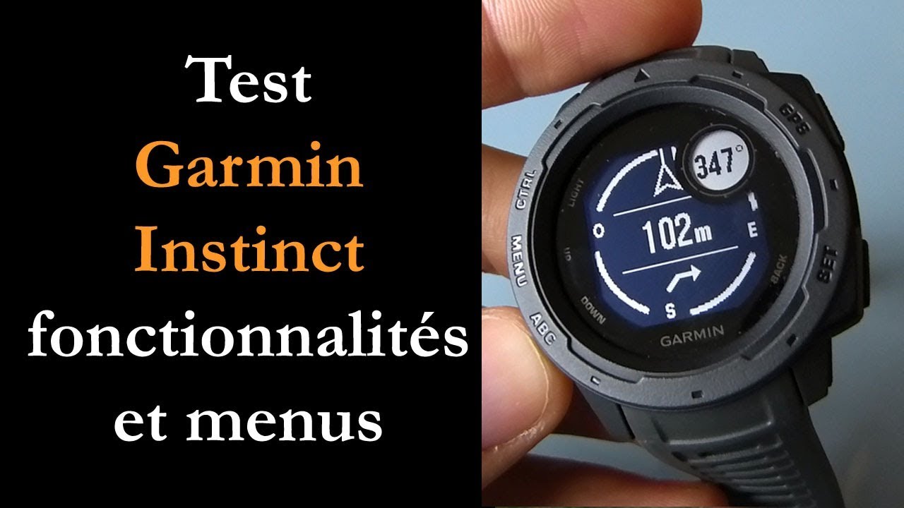 Test Garmin Instinct : montre GPS rando et trail